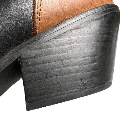 Jeffrey Campbell Colt Western Cowboy Ankle Boot Bootie Size 9 M Leather Black - Picture 10 of 14